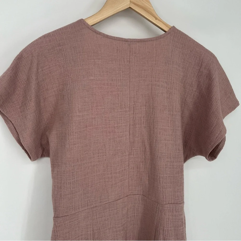 Madewell Cross‎ Front Flutter Sleeve Minidress in Pink